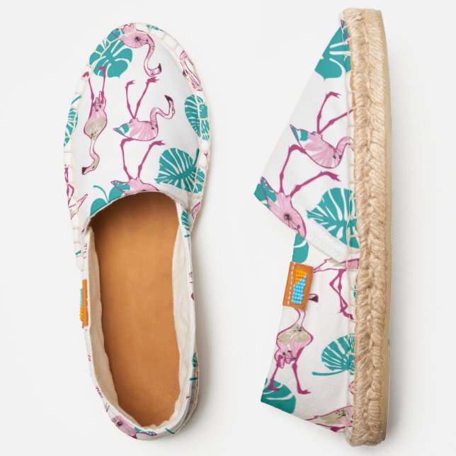 Pink Flamingos Espadrilles (Side)