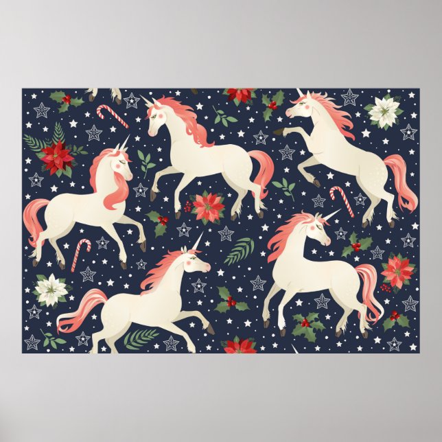 Pink flamingos, exotic birds, pineapples, tropical poster (Front)