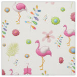 Pink Flamingos Fabric