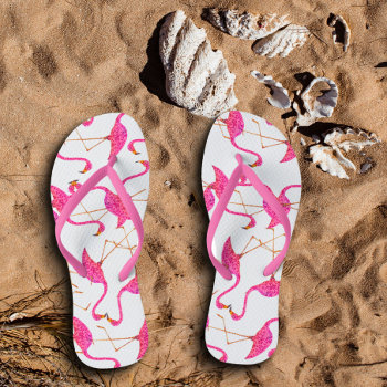 Pink Flamingos Flip Flops by Mousefx at Zazzle