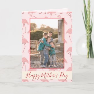 Pink Flamingos Happy Mother's Day Photo
