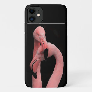 Pink flamingos iPhone case