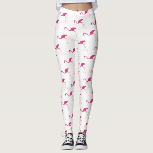 Pink Flamingos Leggings