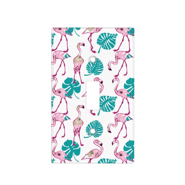 Pink Flamingos Light Switch Cover (Front)