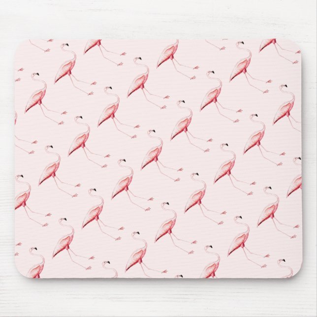 Pink Flamingos Mouse Pad (Front)