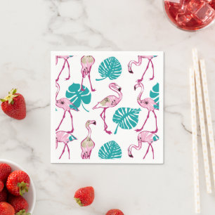 Pink Flamingos Napkins