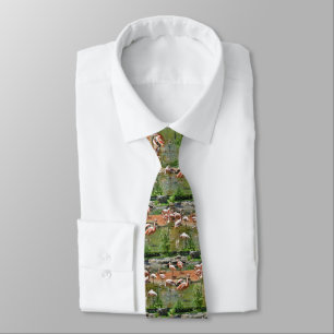 Pink Flamingos Neck Tie