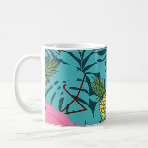 Pink Flamingos Palm: Exotic Hawaii Coffee Mug