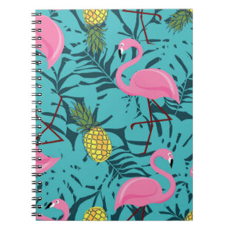 Pink Flamingos Palm: Exotic Hawaii Notebook