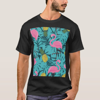 Pink Flamingos Palm: Exotic Hawaii T-Shirt