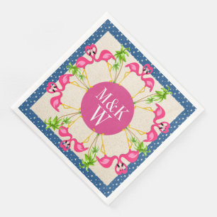 Pink Flamingos Party Goods Napkins