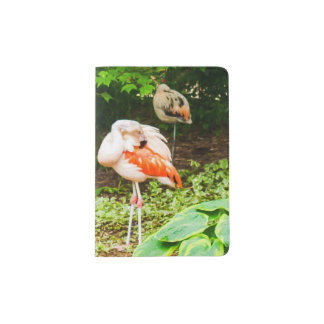 Pink Flamingos Passport Holder