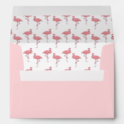 Pink Flamingos Pattern Envelope