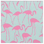 Pink Flamingos Pattern Fabric