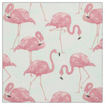 Pink Flamingos Pattern fabric