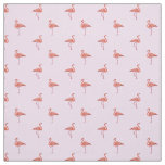 Pink flamingos pattern fabric