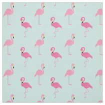 Pink Flamingos Pattern Fabric