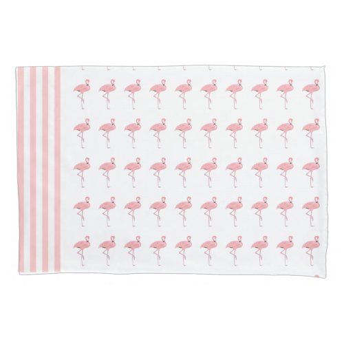 Pink Flamingos Pillow Case