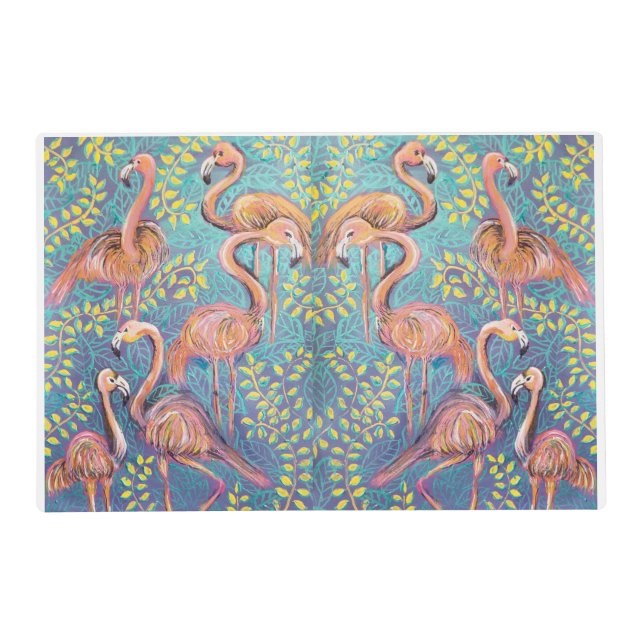 pink flamingos  placemat (Front)