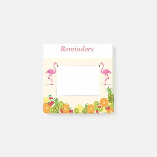 Pink Flamingos Post-it Notes (Front)