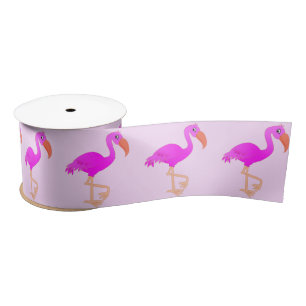 Pink Flamingos Ribbon
