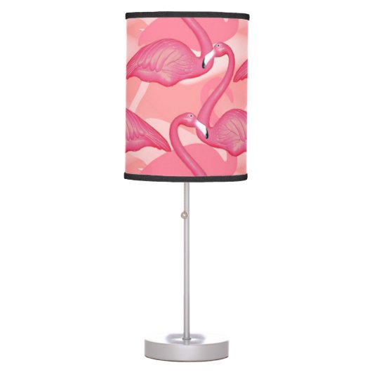 Pink Flamingos Table Lamp (Front)