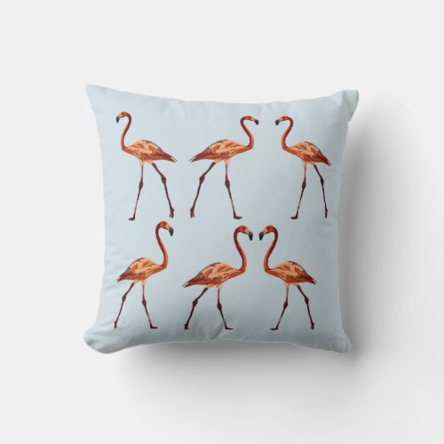 Pink Flamingos Throw Cushion 41 cm x 41 cm
