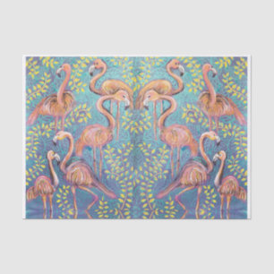 pink flamingos tissue paper