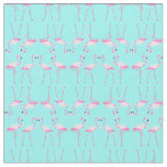 Pink Flamingos Turqouise Summer Beach Fabric