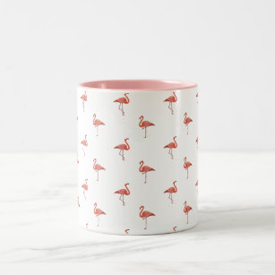 Pink flamingos  Two-Tone coffee mug