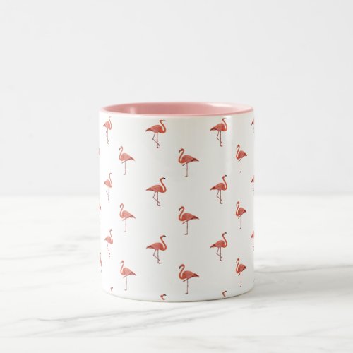 Pink flamingos  Two_Tone coffee mug