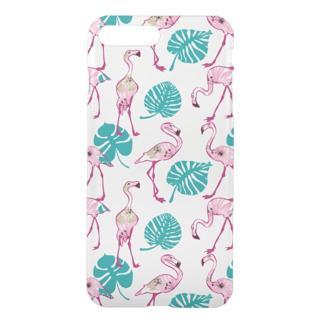Pink Flamingos Uncommon iPhone Case (Back)