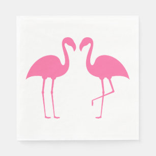 Pink Flamingos Wedding, Bridal Shower Luau Summer Napkins