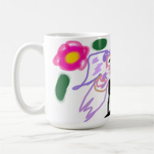 Pink flamingos wedding coffee mug