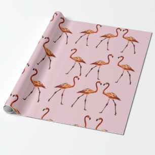 Pink Flamingos Wrapping Paper