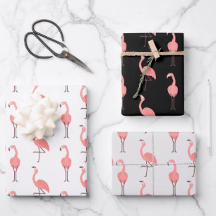 Pink Flamingos Wrapping Paper Sheets