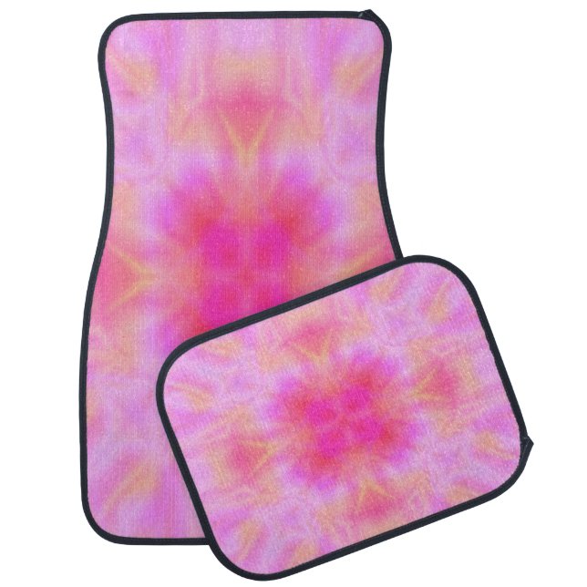 Pink Flare Car Floor Mat (Set)