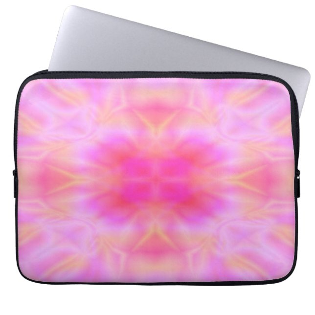 Pink Flare Laptop Sleeve (Front)