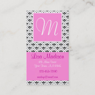 Pink Fleur Business Card