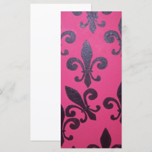 Pink fleur de lis painting (Front/Back)