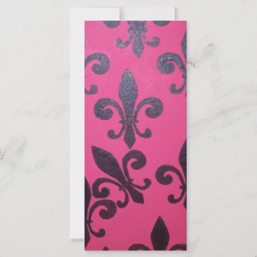 Pink fleur de lis painting (Front)