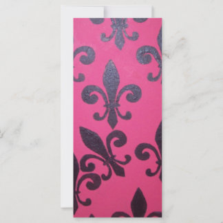 Pink fleur de lis painting