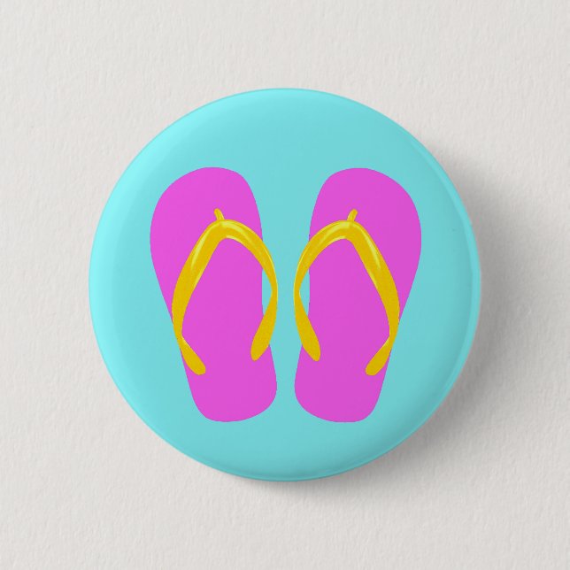 Pink Flip-Flop Button (Front)