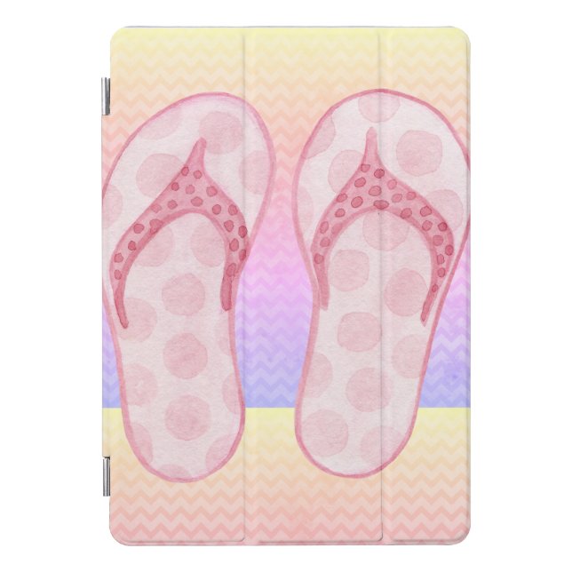 Pink Flip Flops iPad Pro Cover (Front)