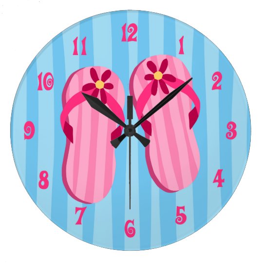 flip clock screensaver pink