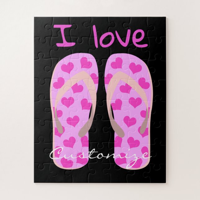 Pink Flip-Flops Thunder_Cove Jigsaw Puzzle (Vertical)