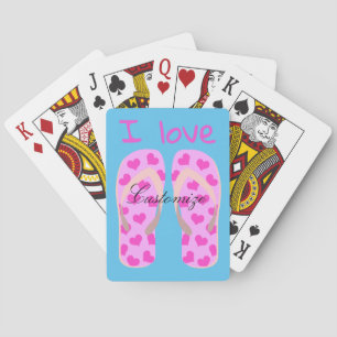 Pink Flip-Flops Thunder_Cove Poker Cards