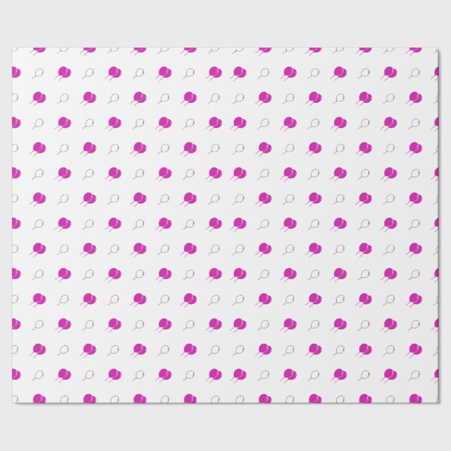 Pink Floating Balloons Wrapping Paper (Seam)
