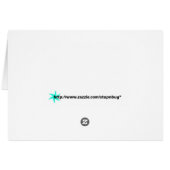 Pink Floating Waterlily Lotus Valentine's Day Card (Back Horizontal)