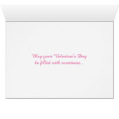 Pink Floating Waterlily Lotus Valentine's Day Card (Inside Horizontal (Bottom))